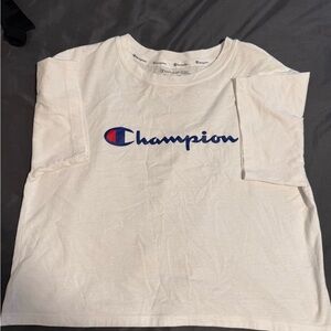 Champion Women’s Cropped White T-Shirt